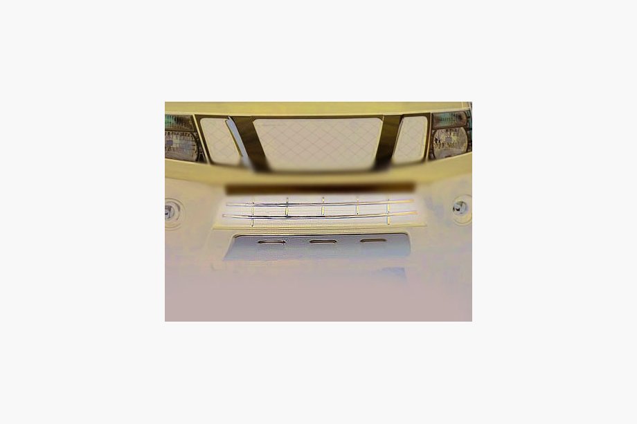 Nissan Navara 2006-2015 гг. Решетка бампера (нержавейка) Image