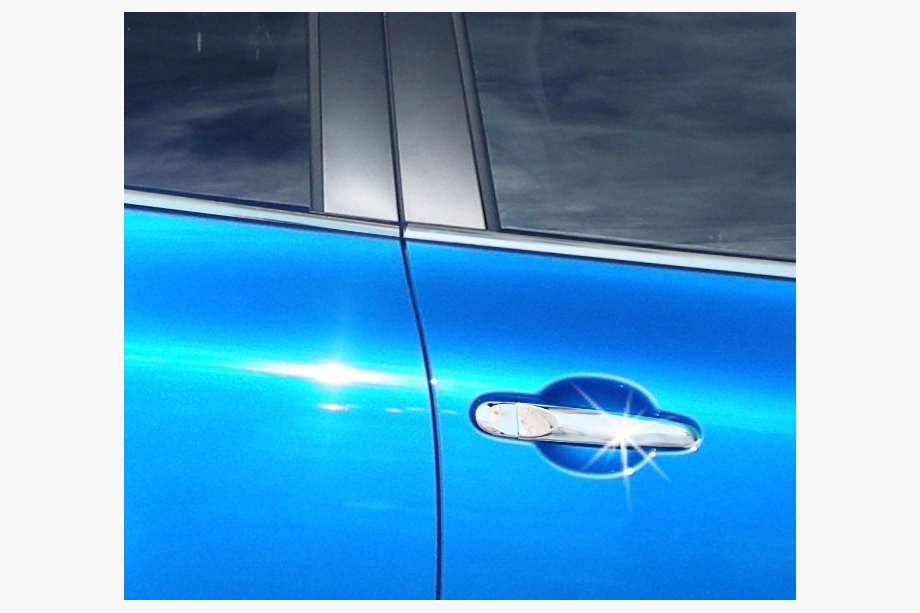 Nissan Note 2012-2020 гг. Хромированные Накладки на Ручки (4 шт., Нержавейка) Image