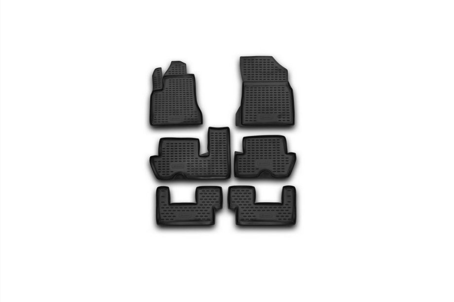 Citroen C-4 Picasso 2006-2013 гг. Резиновые коврики в салон (4 шт, Novline) Вариант 1 Image