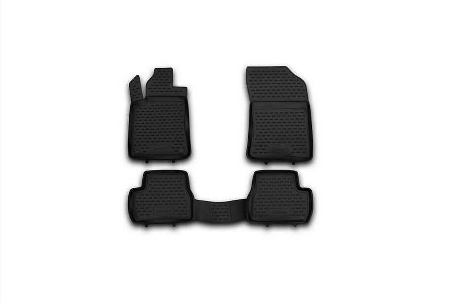Citroen C-1 2005-2014 гг. (2010↗) Резиновые коврики в салон (4 шт, Novline) Фото 1
