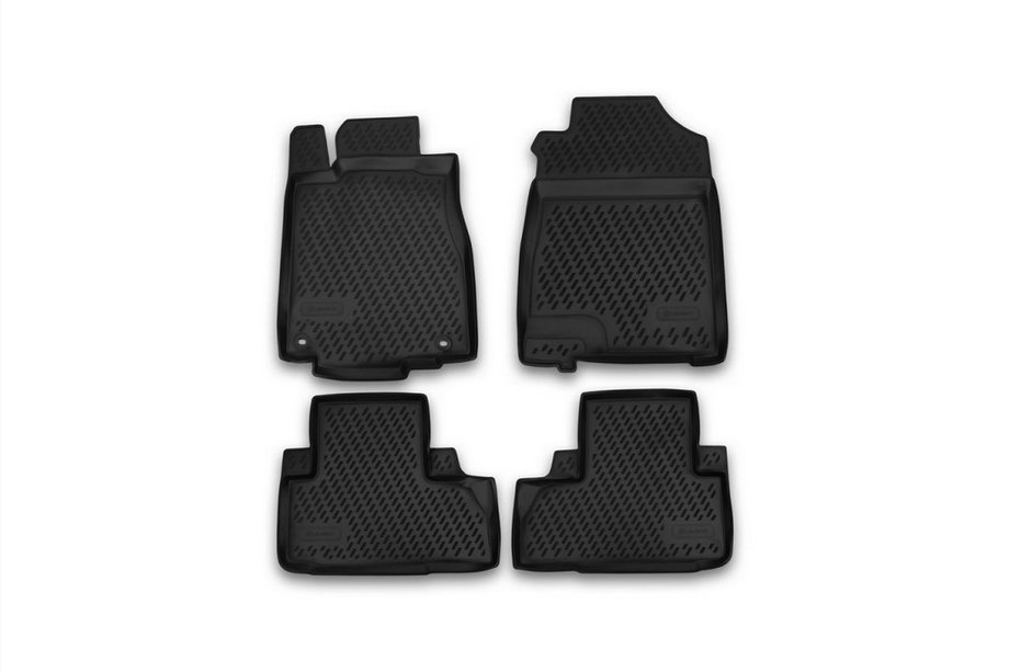 Honda CRV 2012-2016 гг. Резиновые коврики в салон (4 шт, Novline) Image
