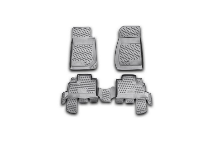Jeep Wrangler 2007-2017 гг. Резиновые Коврики (Novline) Image