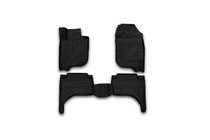 Mitsubishi L200 2015-2024 гг. 3D резиновые коврики в салон (4 шт, Novline) фото 1