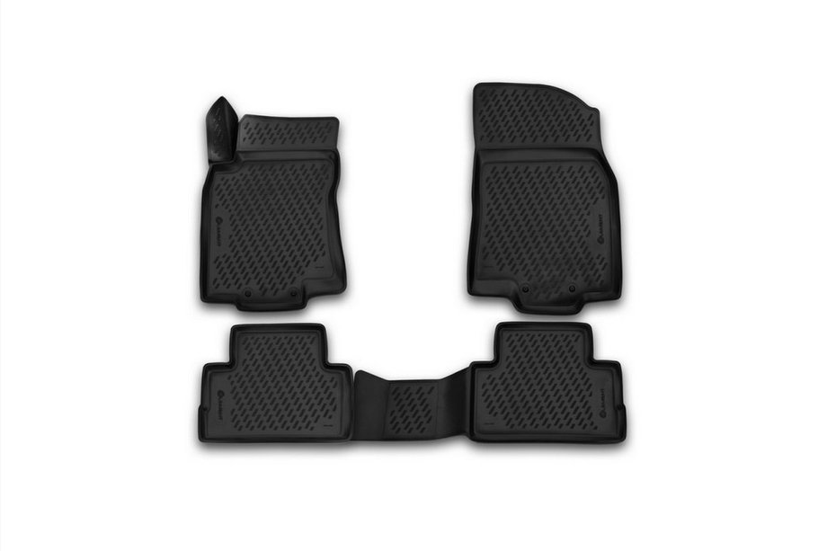 Nissan Qashqai 2014-2021 гг. 3D резиновые коврики в салон (4 шт, Novline) (J11F) Европейская версия Image