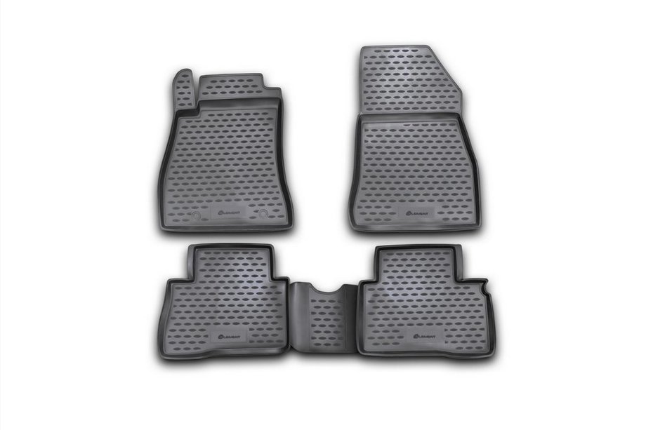 Nissan Juke 2010-2019 гг. Резиновые коврики (клипса R/N) в салон (4 шт, Novline) Image