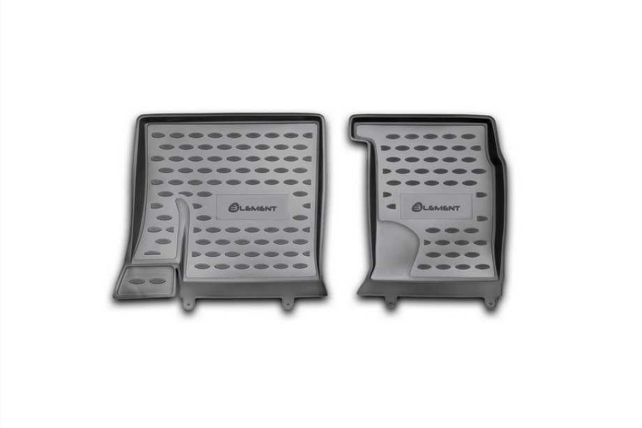 Nissan Qashqai 2007-2010 гг. Резиновые коврики (3 ряд) салон (2 шт, Novline) Qashqai+2 Image