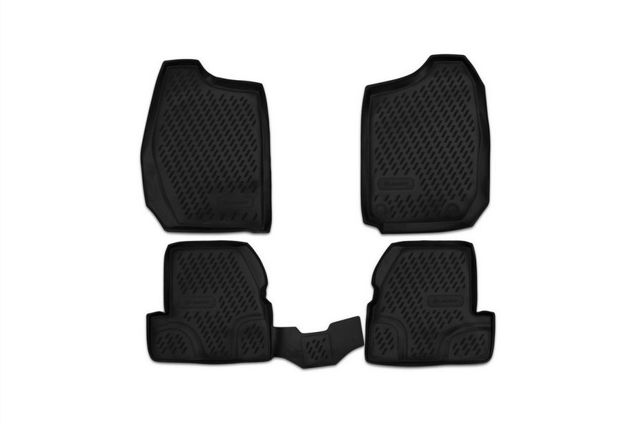 Suzuki Jimny 1998-2018 гг. Резиновые коврики в салон (4 шт, Novline) Cross Image