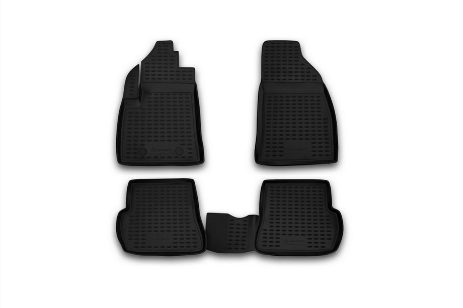 Ford Fusion 2002-2012 гг. Резиновые коврики в салон (4 шт, Novline) Вариант 2 Image