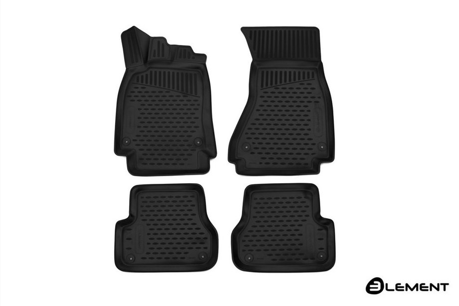 Audi A6 C7 2011-2017 гг. 3D резиновые коврики в салон (4 шт, Novline, Avant) Image