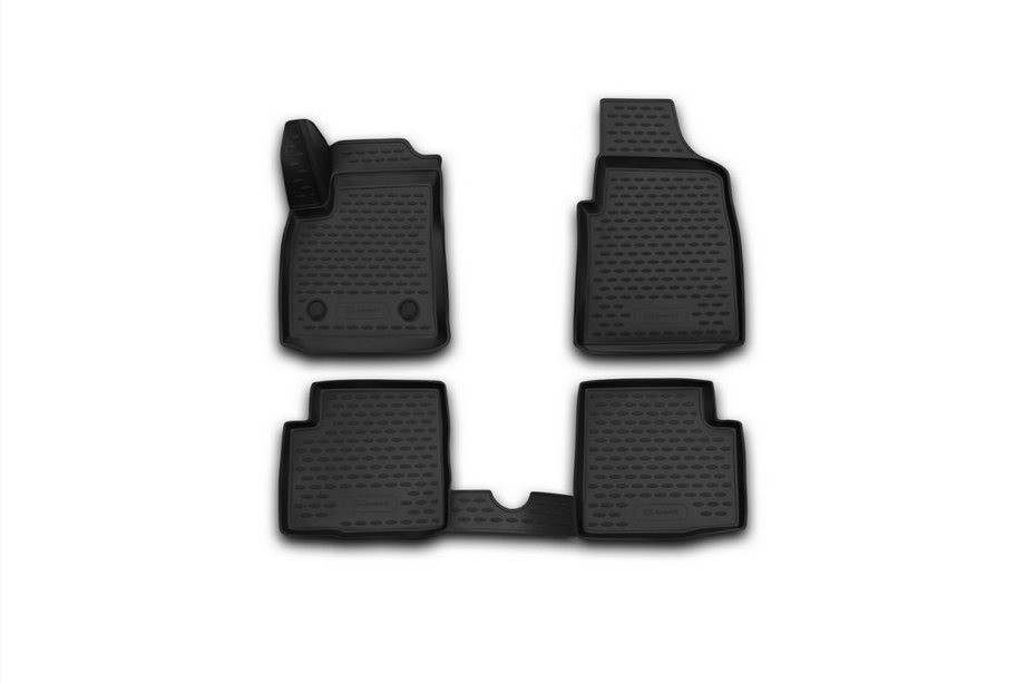 Ford Ka 1996-2008 гг. (2008↗) 3D резиновые коврики в салон (4 шт, Novline) Фото 1