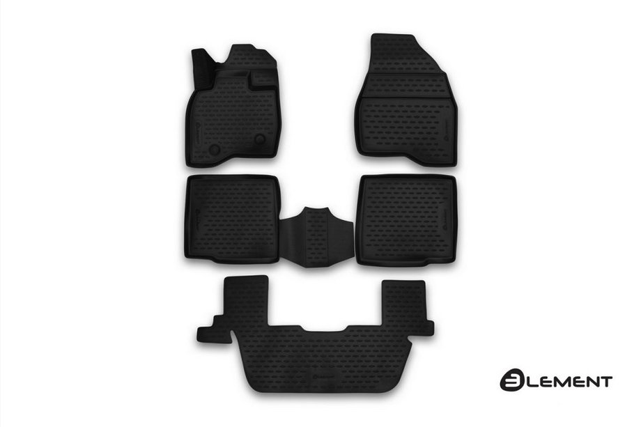 Ford Explorer 2011-2019 гг. 3D резиновые коврики в салон (5 шт, Novline) Вариант 1 Image