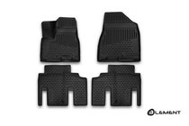 Kia Carnival 2002-2013 гг. (2015↗︎) 3D резиновые коврики в салон (4 шт, Novline) VAN (для рынка Казахстана) фото 1