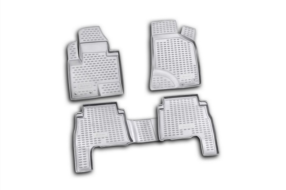 Hyundai Santa Fe 2 2006-2012 гг. (2010-2012) Резиновые коврики в салон (4 шт, Novline) Image