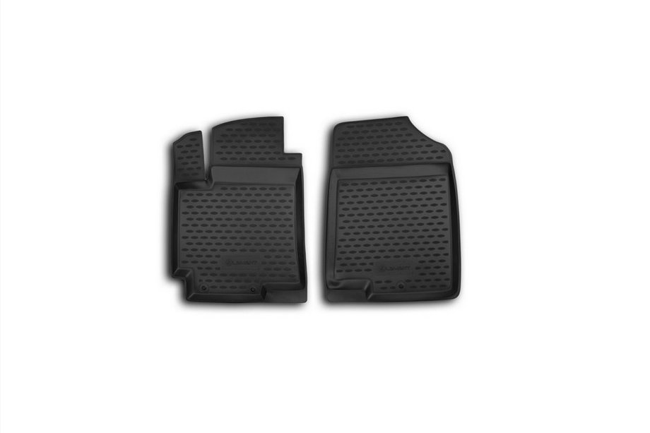 Hyundai Accent 2011-2017 гг. Резиновые коврики в салон (2 шт, Novline) Фото 1
