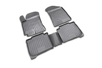 Kia Cerato 1 2004-2009 гг. Резиновые коврики в салон (4 шт, Novline) фото 1