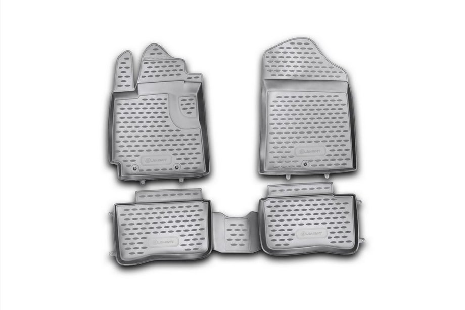 Kia Picanto 2011-2016 гг. Резиновые коврики в салон (4 шт, Novline) Image