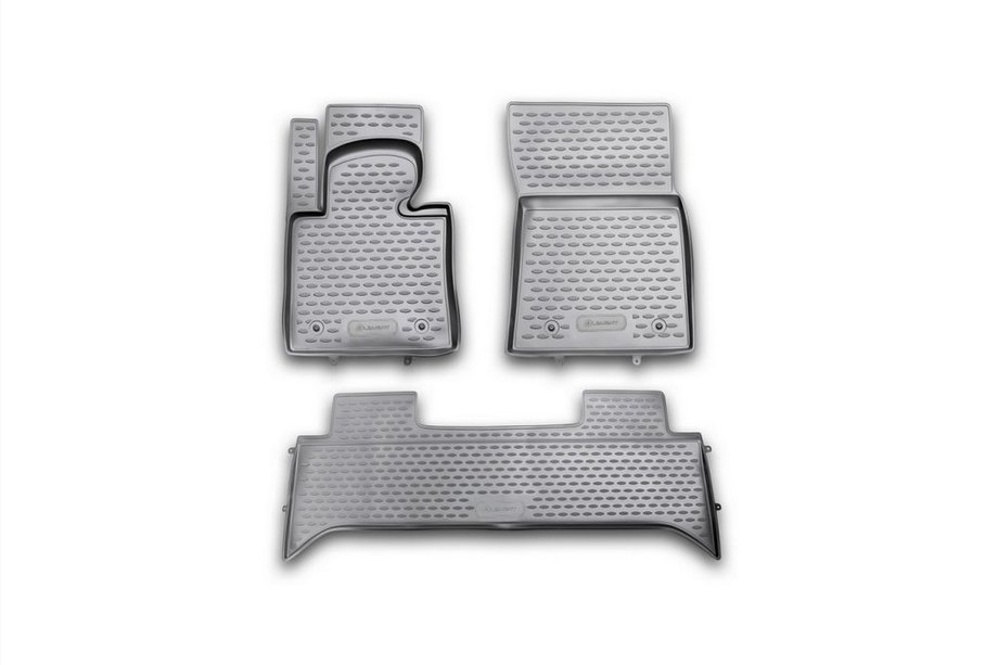 Range Rover III L322 2002-2012 гг. Резиновые коврики в салон (3 шт, Novline) Image