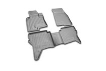 Mitsubishi Pajero Wagon IV 2006-2021 гг. Резиновые коврики в салон (4 шт, Novline) 3D фото 1