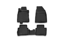 Nissan Tiida 2004-2011 гг. Резиновые коврики в салон (4 шт, Novline) Вариант 1 фото 1