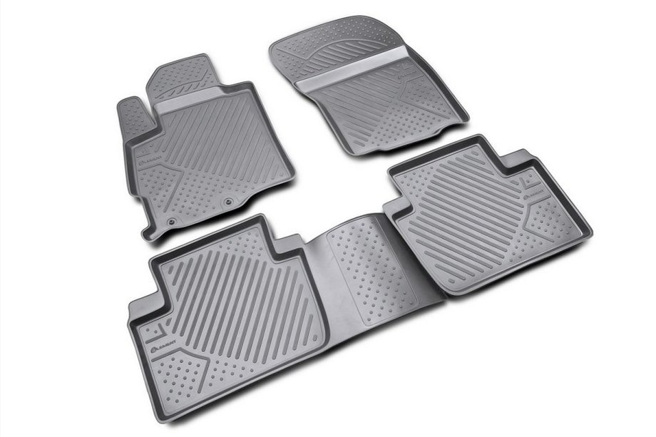 Peugeot 4007 2007-2013 гг. Резиновые коврики в салон (4 шт, Novline) Image