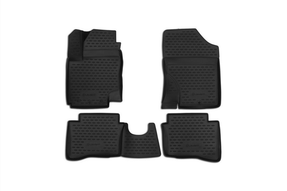 Hyundai I-20 2008-2012 гг. 3D резиновые коврики в салон (4 шт, Novline) Image