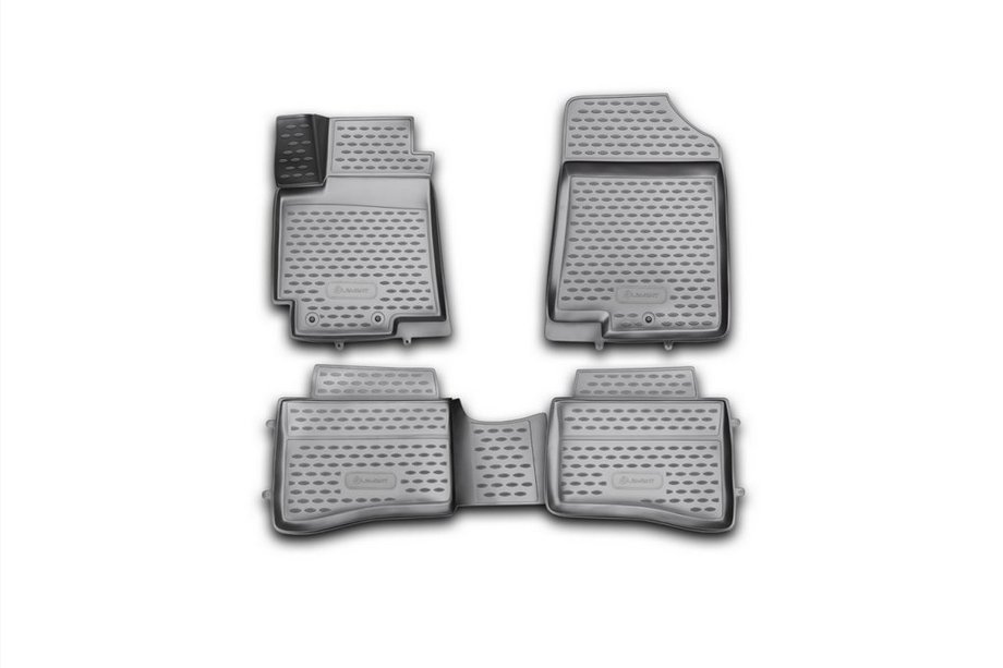 Kia Rio 2012-2017 гг. 3D резиновые коврики в салон (4 шт, Novline) (UB) Image