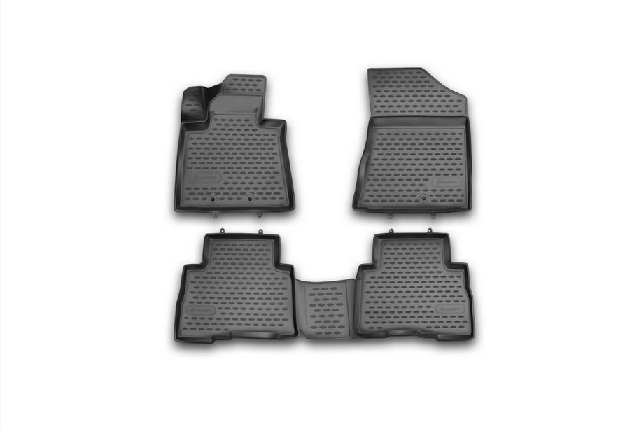 Kia Sorento II XM 2009-2014 гг. 3D резиновые коврики в салон (4 шт, Novline) Фото 1
