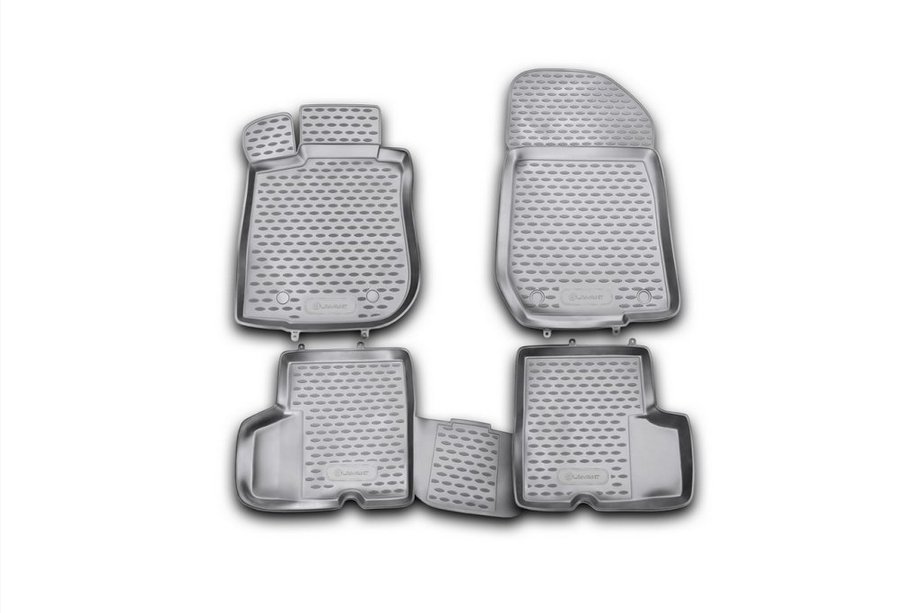 Renault Logan I 2005-2008 гг. Резиновые коврики в салон (4 шт, Novline) Image