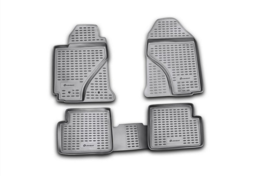 Toyota Corolla 2002-2007 гг. Резиновые коврики в салон (4 шт, Novline) Image