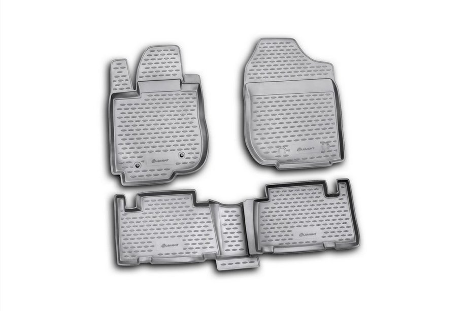 Toyota Rav 4 2006-2013 гг. (2010↗) Резиновые коврики в салон (4 шт, Novline) Image