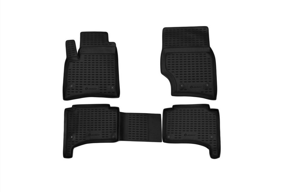 Volkswagen Touareg 2002–2010 гг. Резиновые коврики в салон (4 шт, Novline) Фото 1