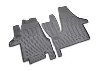 Volkswagen T5 Transporter 2003-2010 гг. Резиновые коврики в салон (2 шт, Novline) фото 1
