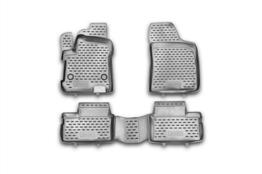 Chery Beat 2009-2015 гг. Резиновые коврики в салон (4 шт, Novline) Image