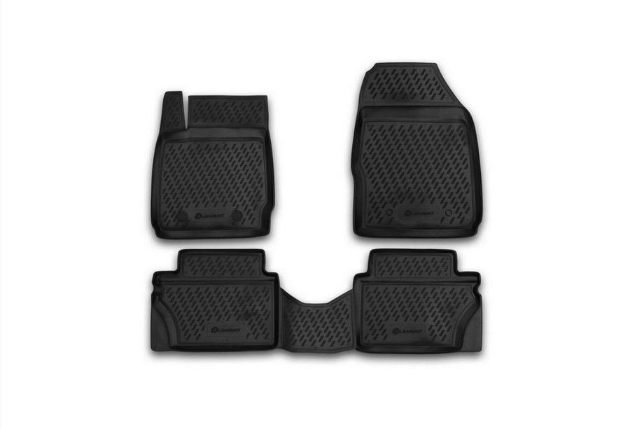 Ford Fiesta 2008-2017 гг. Резиновые коврики в салон (4 шт, Novline) Фото 1