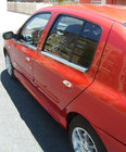Renault Symbol 1999-2008 гг. Боковые пороги типа Ferrari (грунтованные под покраску) фото 1