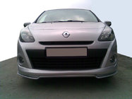 Renault Clio III 2005-2012 гг. Накладка на передний бампер V2 (под покраску) фото 1