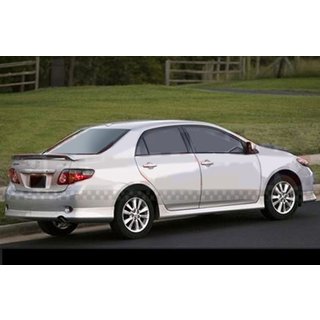 Накладка на задний бампер (грунтованная под покраску) Toyota Corolla 2007-2013 гг. фото 4