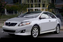 Toyota Corolla 2007-2013 гг. Накладка на передний бампер (под покраску) фото 1
