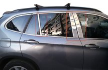 BMW X1 E84 2009-2015 гг. Накладки на дверные стойки из нержавеющей стали 6 шт. фото 1