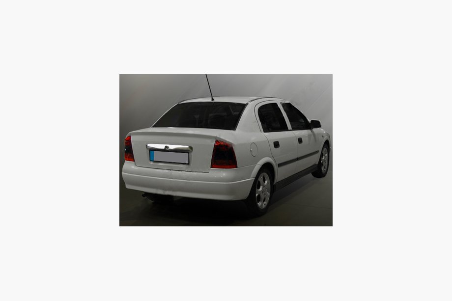 Opel Astra G classic 1998-2012 гг. Накладка над номером (нержавейка) OmsaLine - Итальянская Нержавейка Image