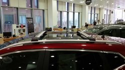 Nissan Pathfinder R51 2005-2014 гг. Поперечины на интегрированные рейлинги с замком (2 шт) Серый фото 4