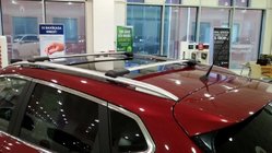 Nissan Pathfinder R51 2005-2014 гг. Поперечины на интегрированные рейлинги с замком (2 шт) Серый фото 5