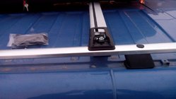 Nissan Pathfinder R51 2005-2014 гг. Поперечины на интегрированные рейлинги с замком (2 шт) Серый фото 7