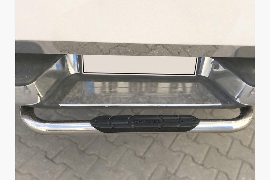 Fiat Fullback 2016- гг. Задняя защита Omsa (нержавейка) 76 мм Image