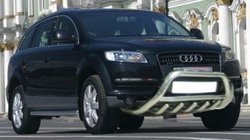 Audi Q7 2005-2015 гг. Передняя дуга (нержавейка) d60 фото 1