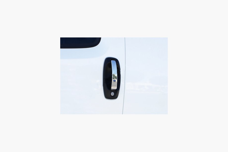 Fiat Fiorino/Qubo 2008-2024 гг. Комплект Хромированных Накладок на Ручки (5 шт., Нержавейка) Image