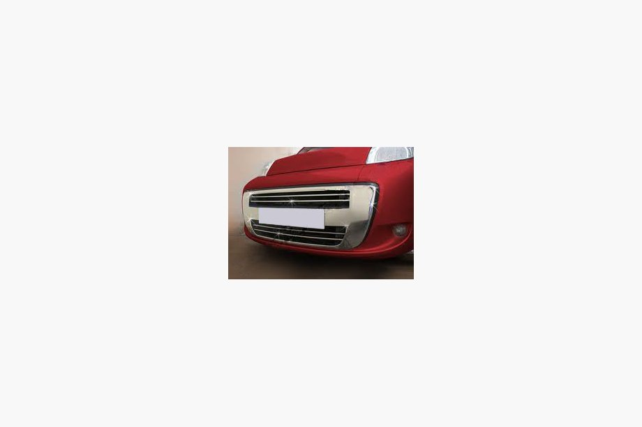 Fiat Fiorino/Qubo 2008-2024 гг. Накладка на решетку (цельная, нержавейка) Image