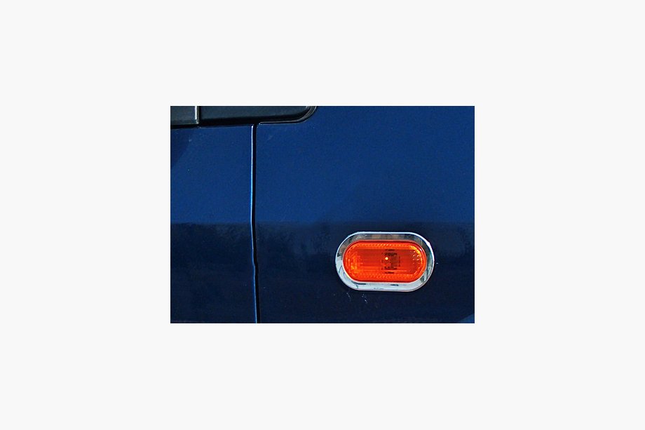 Ford Fiesta 2002-2008 гг. Хромированные накладки на поворотники (2 шт., нержавейка) Image