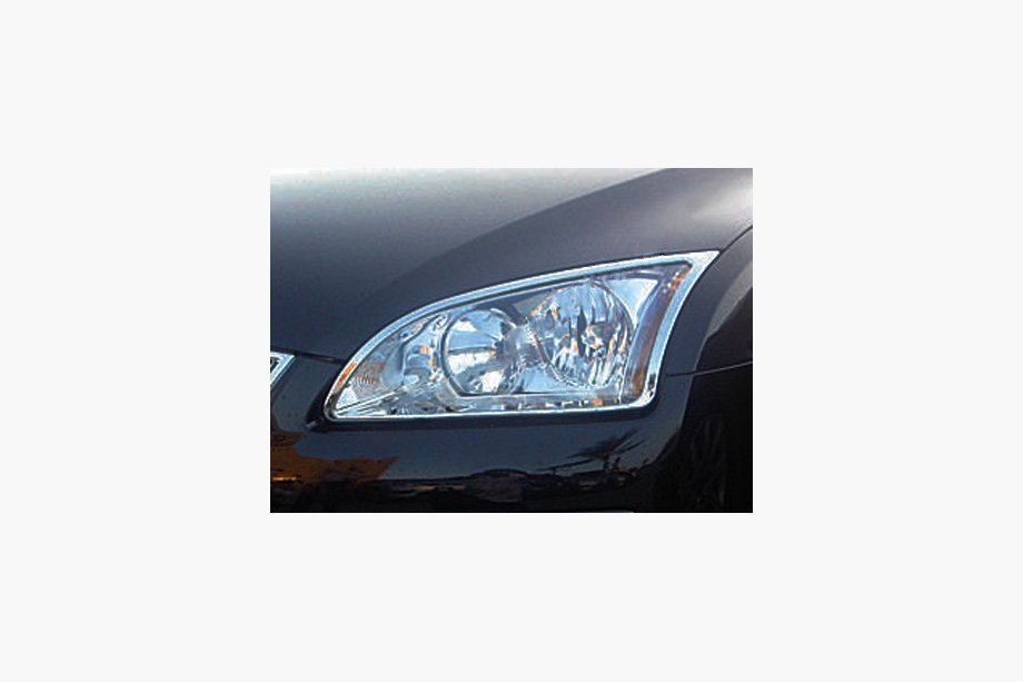Ford Focus II 2005-2008 гг. Накладки на Фары (2 шт, ABS) Image