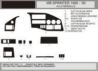 Volkswagen LT 1995-2006 гг. Накладки на панель приборов (Vip, Польша) фото 1